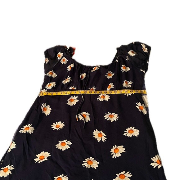 Lisa Says Gah Daisy Floral Mini Dress Babydoll Navy Empire Waist 3XL NWT - Picture 4 of 9